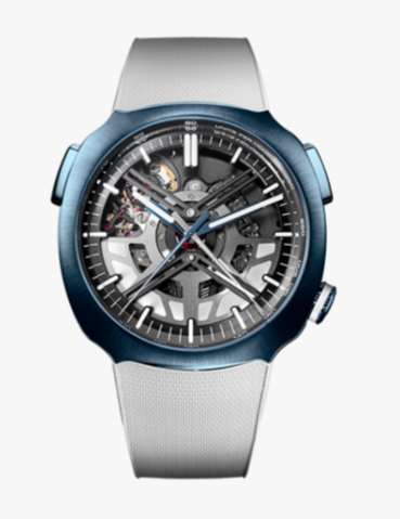 H. Moser & Cie Streamliner "Alpine Drivers and Mechanics" Stainless Steel 40 MM - Limited Edition - Skeleton Dial - Rubber Strap - 6700-1200