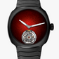 H. Moser &amp; Cie Streamliner Tourbillon Grey Ceramic 40 MM - Red Fumé Enamle Dial - 6805-2100