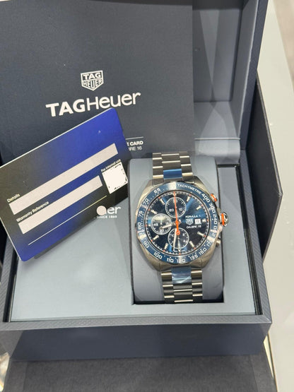 TAG Heuer Formula 1 Chronograph - 44 MM - Stainless Steel - Sunray Brushed Blue Dial - CAZ201G.BA0876