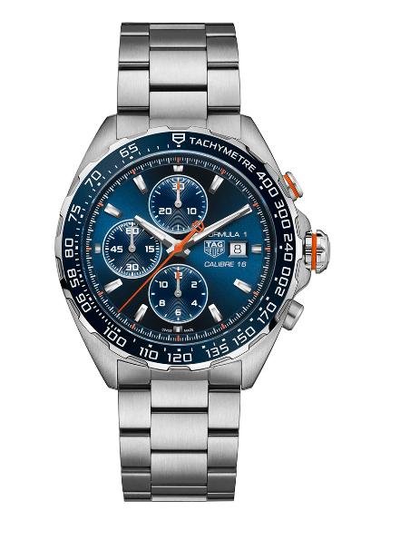 TAG Heuer Formula 1 Chronograph - 44 MM - Stainless Steel - Sunray Brushed Blue Dial - CAZ201G.BA0876