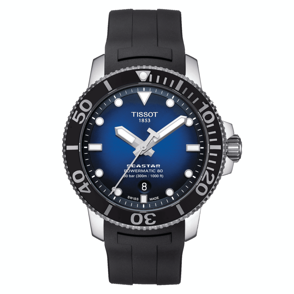 Tissot Seastar 1000 Powermatic - 43 MM - Stainless Steel - Ceramic Bezel - Blue Dial - T120.407.17.041.00