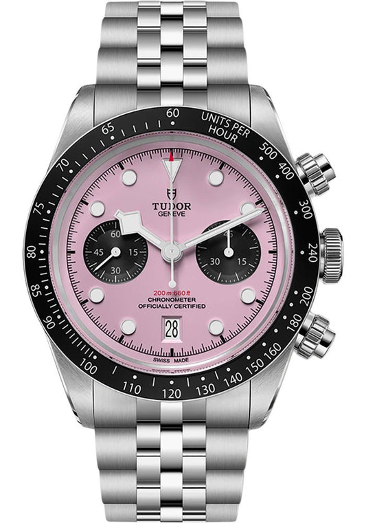 Tudor - Black Bay Chrono - 41 MM - Black Bezel - Pink Dial - 79360n-0019