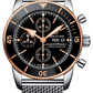 Breitling Superocean Heritage Stainless Steel and Rose Gold 44 MM - Stainless Steel Bracelet - Black Dial - U13313121B1A1