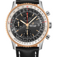 Breitling Navitimer Stainless Steel and Rose Gold 41 MM - Black Leather Strap - Black Dial - U13324211B1X2