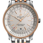 Breitling Navitimer Stainless Steel and Red Gold 41 MM - Metal Bracelet - Silver Dial -  U17326211G1U1