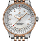 Breitling Navitimer Stainless Steel and Rose Gold 35 MM - Metal Bracelet - Mother-Of-Pearl Dial - U17395211A1U1