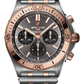 Breitling Chronomat Stainless Steel and Rose Gold 42 MM - Stainless Steel and Rose Gold Bracelet - Anthracite Dial - UB0134101B1U1