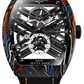 Franck Muller Carbon Damascus Twisting Tiger Stripes - 45 MM - Carbon & Steel - Skeleton Dial - V 45 S6 SQT CARBONE AMS COL DRM (NR)