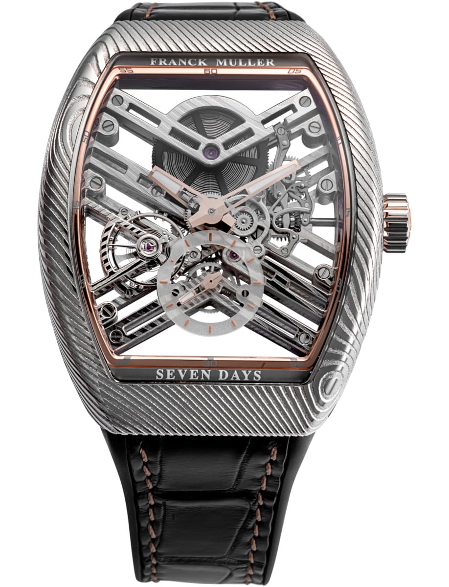 Franck Muller Vanguard - 42 MM - Steel - Skeleton Dial - V 43 S6 SQT DAMAS SINCERE 70TH (5N)