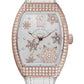 Franck Muller Vanguard Lady - 32 MM - 18k Rose Gold - Diamond Bezel - White Motif Diamond Dial - V32SCSNWFLKDINDCD5NE