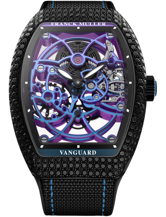 Franck Muller Vanguard - 35 MM - Steel - Skeleton Dial - V35S6SQTNRMVTNTBLDAC