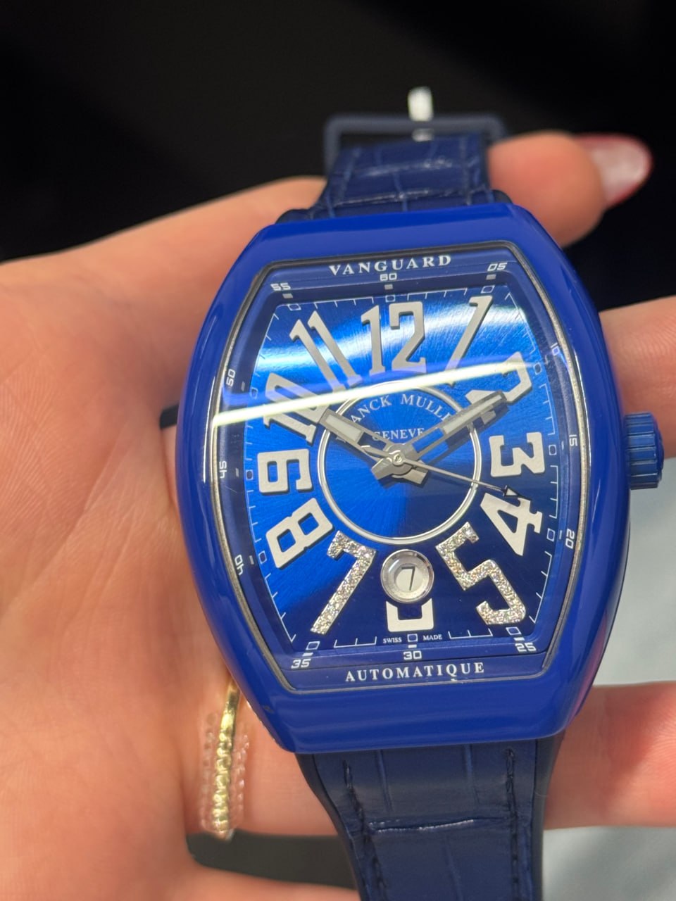 Franck Muller Vanguard Israel 75th Anniversary - 41 MM - Titanium - Blue Dial - V41SCDTTTBLBC