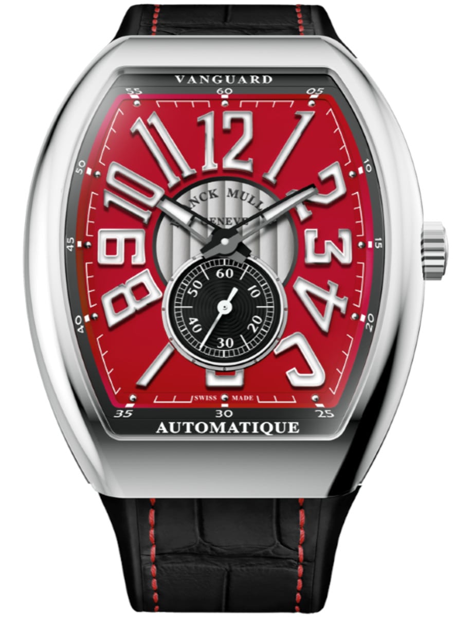 Franck Muller Vanguard - 41 MM - Steel - Red Dial - V41SS6ATFOVINRGACR