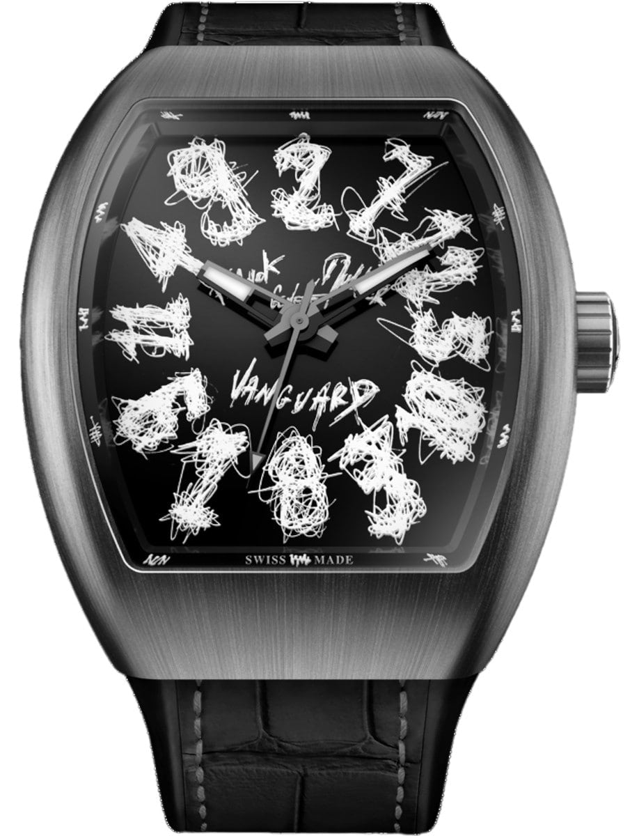 Franck Muller Vanguard Crazy Hours - 45 MM - Titanium - Black Dial - V45CHHNLTDTTBRNRB