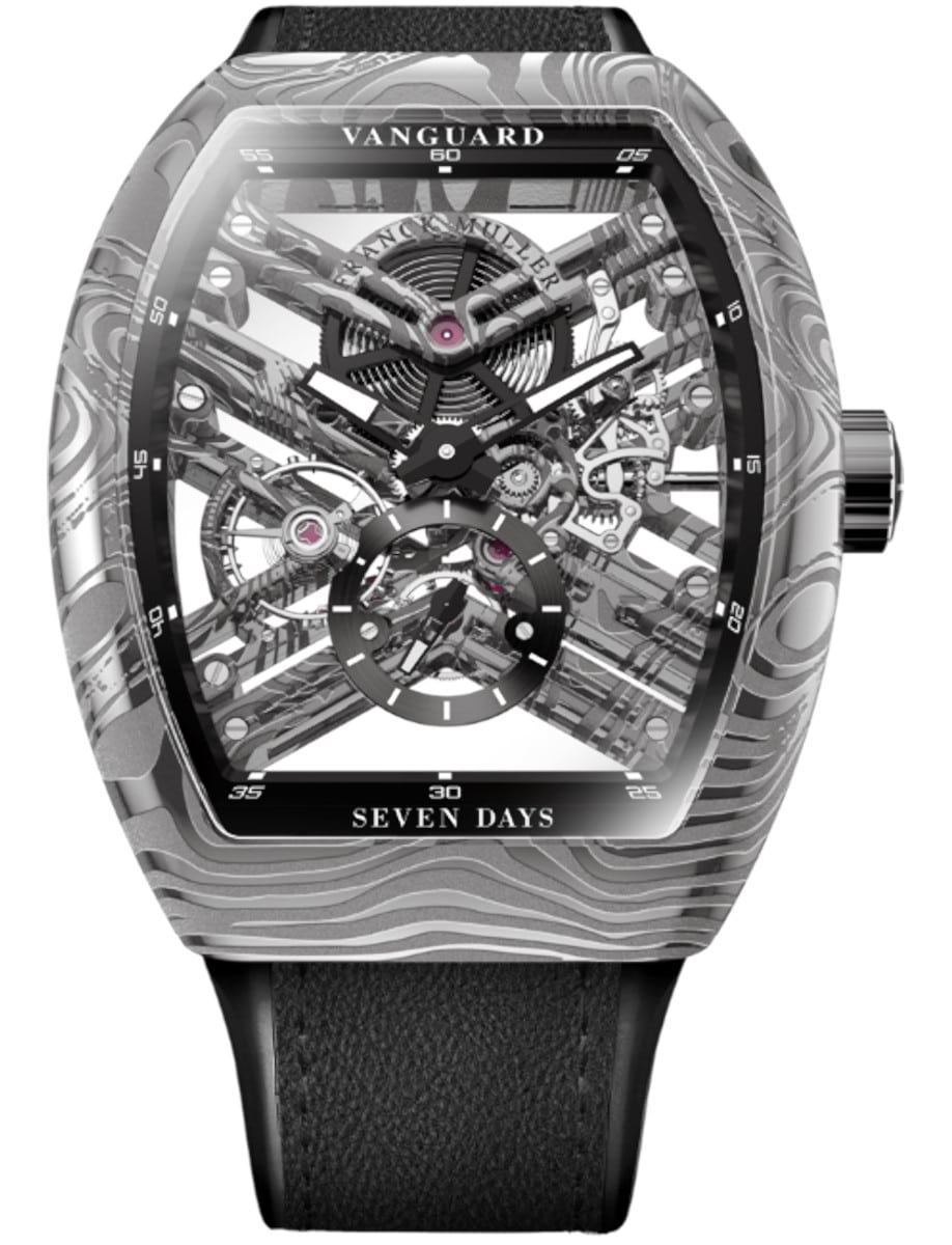 Franck Muller Vanguard - 41 MM - Steel - Skeleton Dial - V45S6SQTDAMASACNR