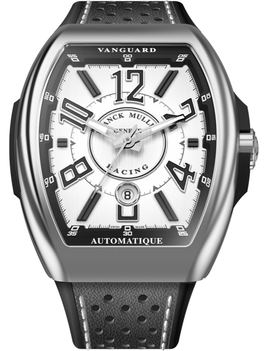 Franck Muller Vanguard Racing - 45 MM - Steel - White Arabic Dial - V45SCRCGNRACW