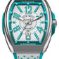 Franck Muller Vanguard Racing - 45 MM - Steel - White & Teal Arabic Dial - V45SCRCGTUACW