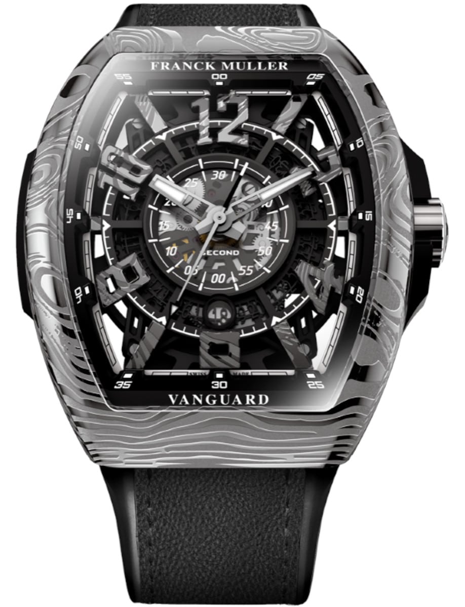 Franck Muller Vanguard - 45 MM - Steel - Skeleton Dial - V45SCSQTRCGDAMACNR