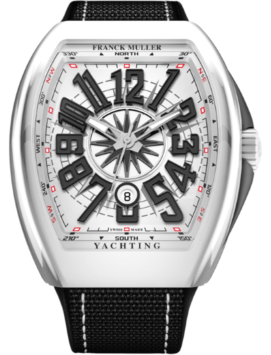 Franck Muller Vanguard - 45 MM - Steel - White Dial - V45SCYACHTCRBCNRW