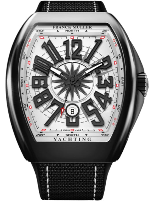 Franck Muller Vanguard - 45 MM - Ceramic - White Dial - V45SCYACHTCRNRW