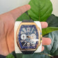 Franck Muller Vanguard Gravity - 40 MM - Rose Gold - Diamond Bezel - Open Dial - V45TGRCSSQTYACHT