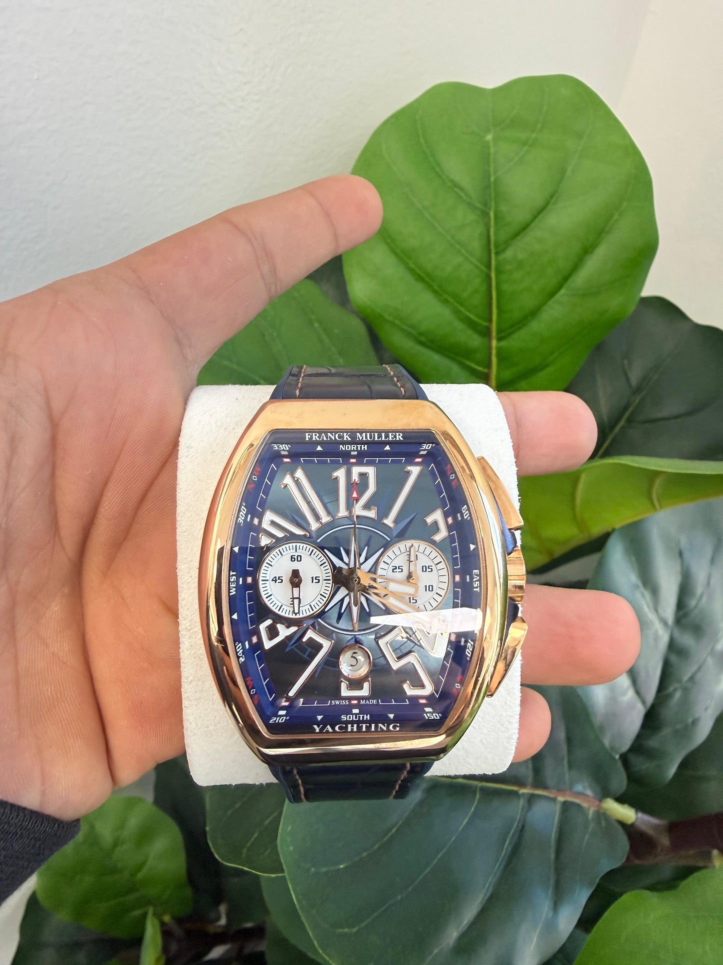 Franck Muller Vanguard Gravity - 40 MM - Rose Gold - Diamond Bezel - Open Dial - V45TGRCSSQTYACHT