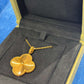 Van Cleef & Arpels Vintage Alhambra Necklace - 18k Yellow Gold - Guilloché - 1 Motif - VCARP4KO00