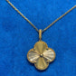 Van Cleef & Arpels Vintage Alhambra Necklace - 18k Yellow Gold - Guilloché - 1 Motif - VCARP4KO00