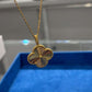 Van Cleef & Arpels Vintage Alhambra Necklace - 18k Yellow Gold - Guilloché - 1 Motif - VCARP4KO00