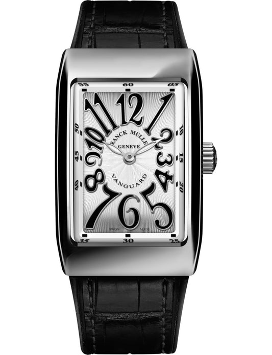 Franck Muller Vanguard Long Island - 26 MM - Steel - Silver & Black Dial - VLI26QZACE-B