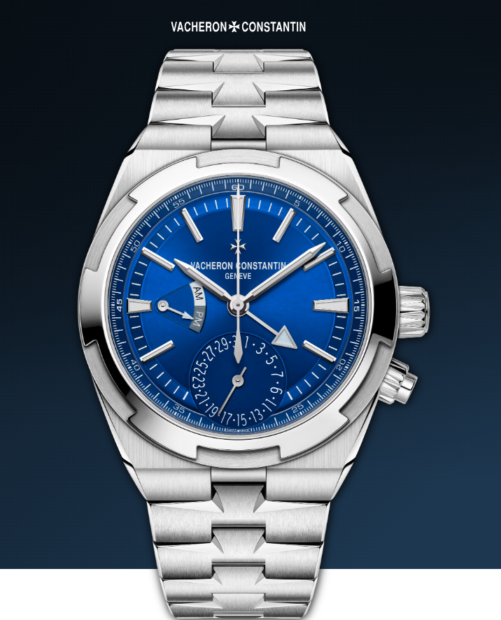 Vacheron - Constantin Overseas - Dual Time - 41 MM - Stainless Steel - Blue Dial - 7920V/210A-B334