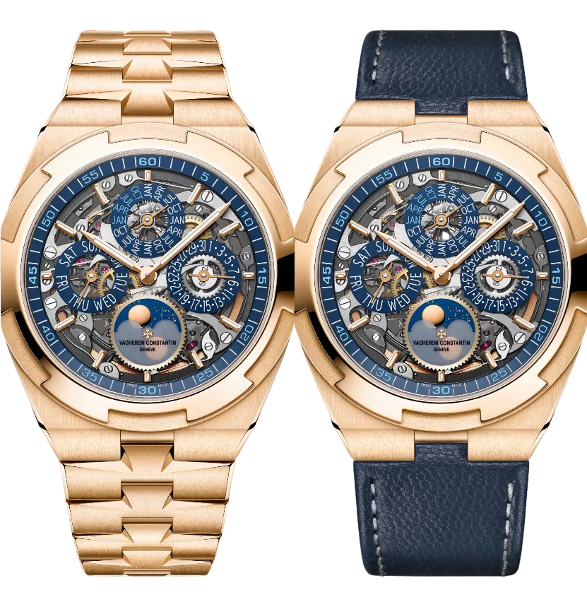 Vacheron Constantin - Overseas - Perpetual Calendar Ultra-thin - 41.5 MM - Rose Gold - Skeleton Dial - 4300V/220R-B642