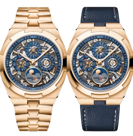 Vacheron Constantin - Overseas - Perpetual Calendar Ultra-thin - 41.5 MM - Rose Gold - Skeleton Dial - 4300V/220R-B642