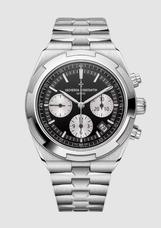 Vacheron Constantin Overseas Chronograph Stainless Steel 42 MM - Stainless Steel Bracelet - Black Dial - 5520V/210A-B481