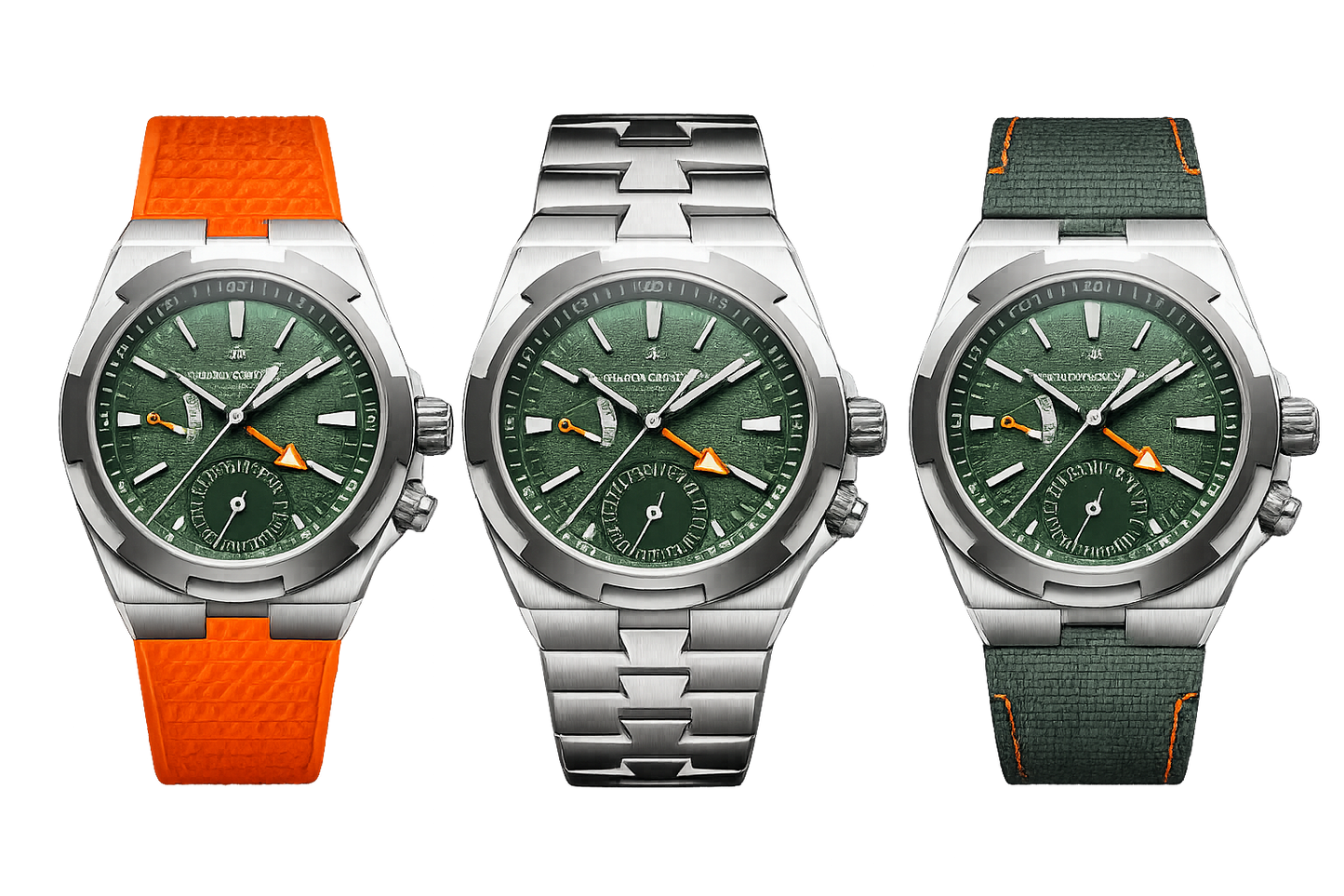 Vacheron Constantin Overseas Dual Time Cardinal Points - West - 41 MM - Titanium - Green Dial - 7930V/210T-H075