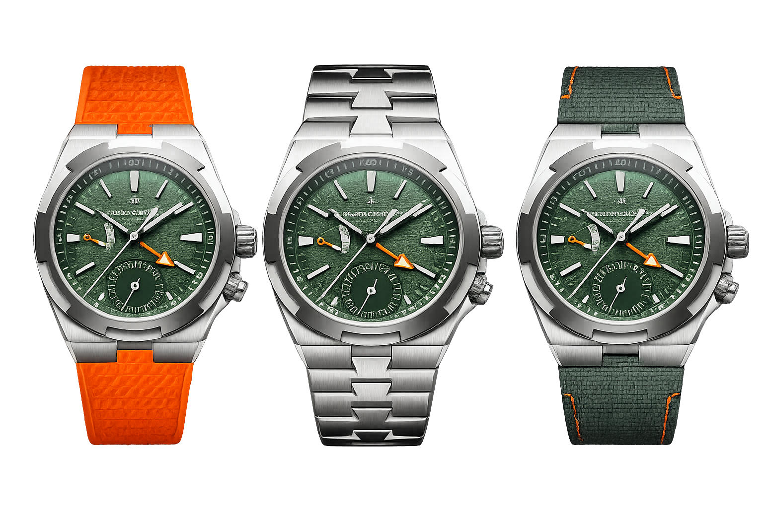 Vacheron Constantin Overseas Dual Time Cardinal Points - West - 41 MM - Titanium - Green Dial - 7930V/210T-H075