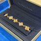 Van Cleef & Arpels Vintage Alhambra Bracelet - 18k Yellow Gold - Diamond - 5 Motifs - Tw. 1 ct - VCARP4KN00