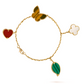 Van Cleef & Arpels Lucky Alhambra Bracelet - 18k Yellow Gold - 4 Motifs - VCARD79600