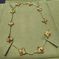 Van Cleef & Arpels Vintage Alhambra Necklace - 18k Yellow Gold - Guilloche - 10 Motifs - VCARP3JJ00