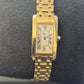 Cartier - Tank Americaine - Ladies Watch - 19.0 MM x 35.0 MM - Yellow Gold - White Dial - W26015K2