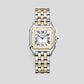Cartier Panthére De Cartier Yellow Gold and Stainless Steel (Medium Model) - 37 MM x 29 MM - Yellow Gold ans Stainless Steel Bracelet - Yellow Gold Bezel - Silvered Dial - W2PN0019