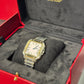 Cartier Santos de Cartier Stainless Steel 35.1 MM (Medium Model) - Stainless Steel Bracelet - White Dial - W2SA0016