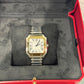 Cartier Santos de Cartier Stainless Steel 35.1 MM (Medium Model) - Stainless Steel Bracelet - White Dial - W2SA0016