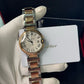 Cartier Ballon Bleu Stainless Steel And Rose Gold- 33 MM - Stainless Steel And Rose Gold Bracelet - White Diamond Dial - W3BB0023