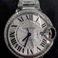 Cartier Ballon Bleu Stainless Steel Diamond 33 MM - Stainless Steel Bracelet - White Dial - W4BB0023