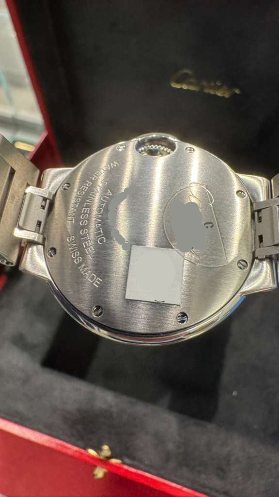 Cartier Ballon Bleu Stainless Steel Diamond 33 MM (Small Model) - Stainless Steel Bracelet - Pink Dial - W4BB0037