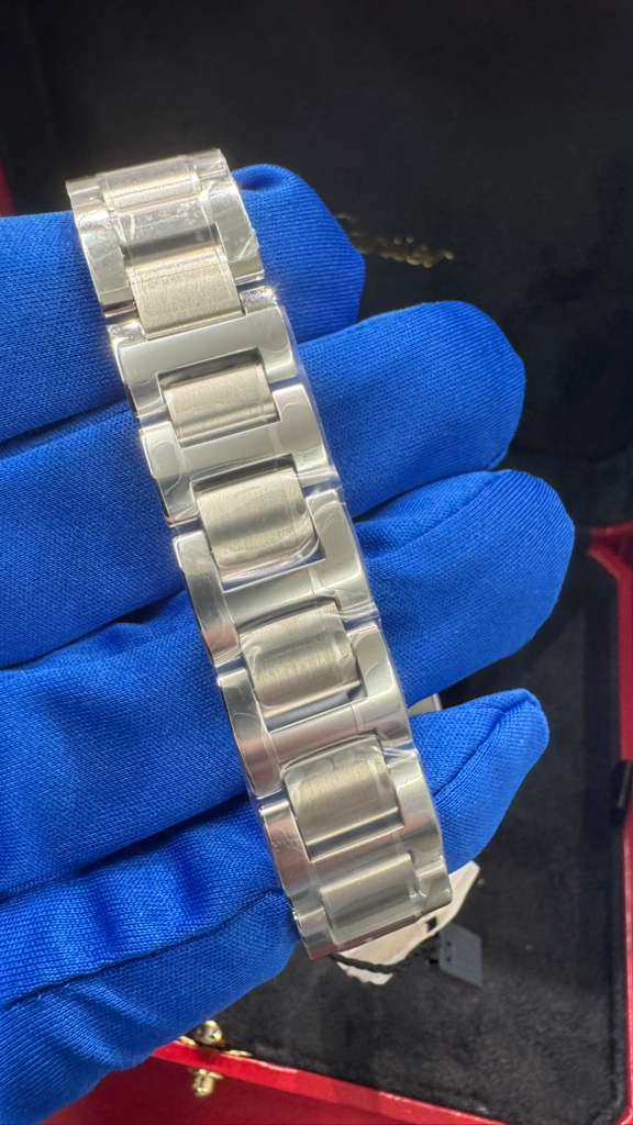 Cartier Ballon Bleu Stainless Steel Diamond 33 MM (Small Model) - Stainless Steel Bracelet - Pink Dial - W4BB0037