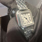 Cartier Panthére De Cartier Stainless Steel (Small Model) 22 MM - Stainless Steel Bracelet - Diamond Bezel - White Dial - W4PN0016
