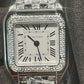 Cartier Panthére De Cartier Stainless Steel (Small Model) 22 MM - Stainless Steel Bracelet - Diamond Bezel - White Dial - W4PN0016