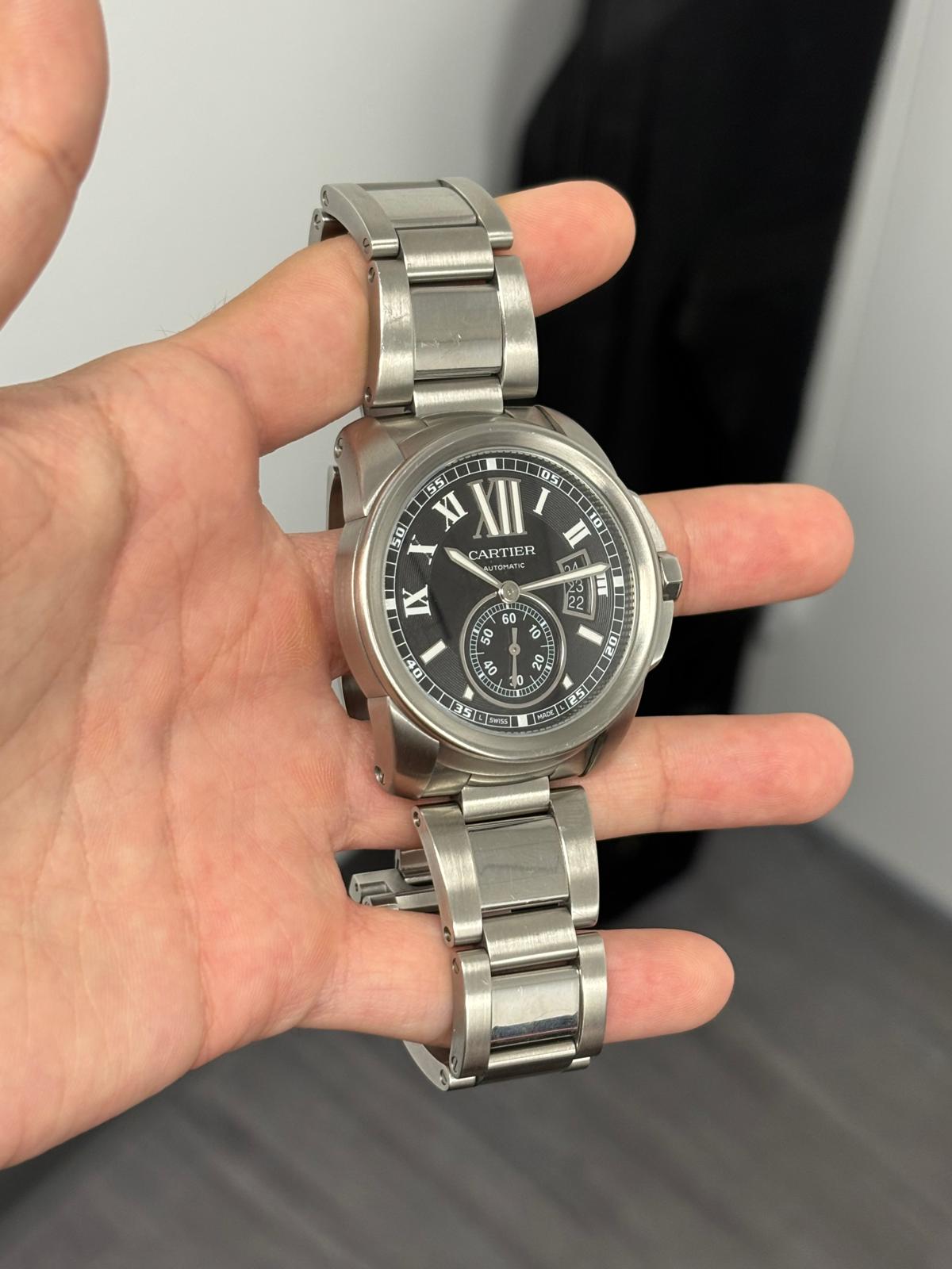 Cartier - Calibre - 42 MM - Stainless Steel - Black Dial - W7100016